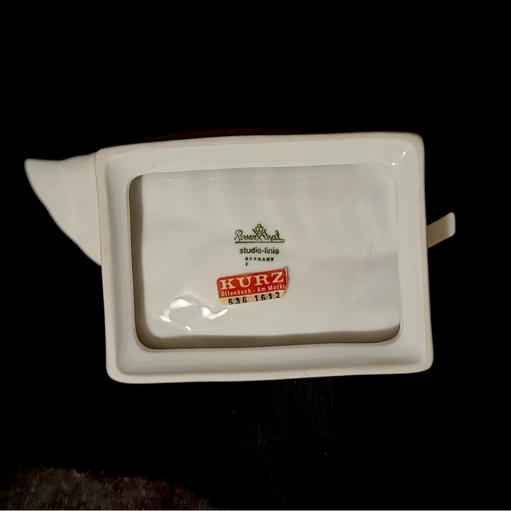 Vintage Rosenthal Studio Linie White Leaf Porcelain Soap Dish Germany EUC - Picture 8 of 9